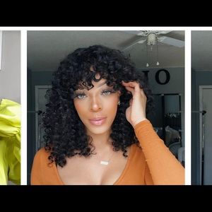 Gorguis 16inch curly wig with wispy bang